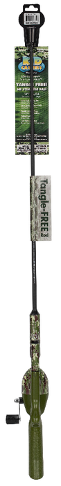 Kid Casters Tangle-Free Fishing Pole | Green Camo