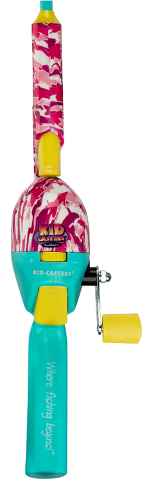 Kid Casters Tangle-Free Fishing Pole | Pink Camo
