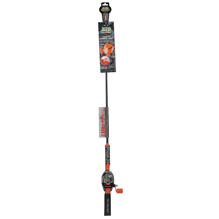 Kid Casters Tangle-Free Fishing Pole | Black Camo