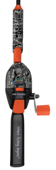 Kid Casters Tangle-Free Fishing Pole | Black Camo