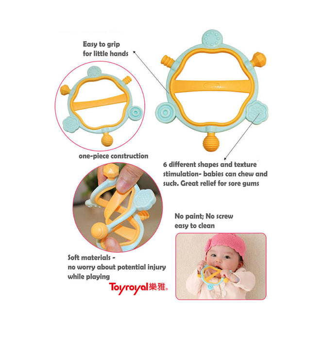 Toylab Hexagonal Texture Teether
