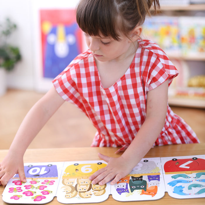 Banana Panda Make a Match Number Train  Puzzle