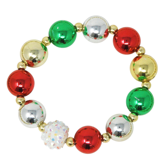 Pink Poppy Festive Bauble Necklace & Bracelet Set