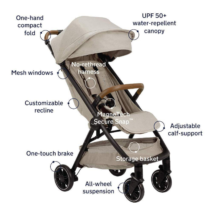 Nuna TRVL Stroller + Travel Bag