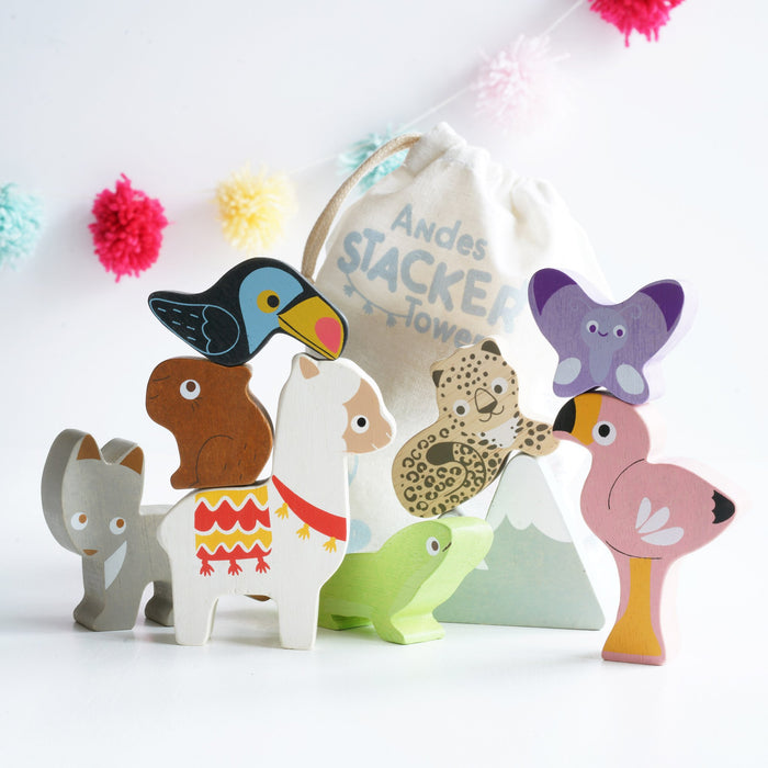 Le Toy Van Andes Stacking Tower and Bag