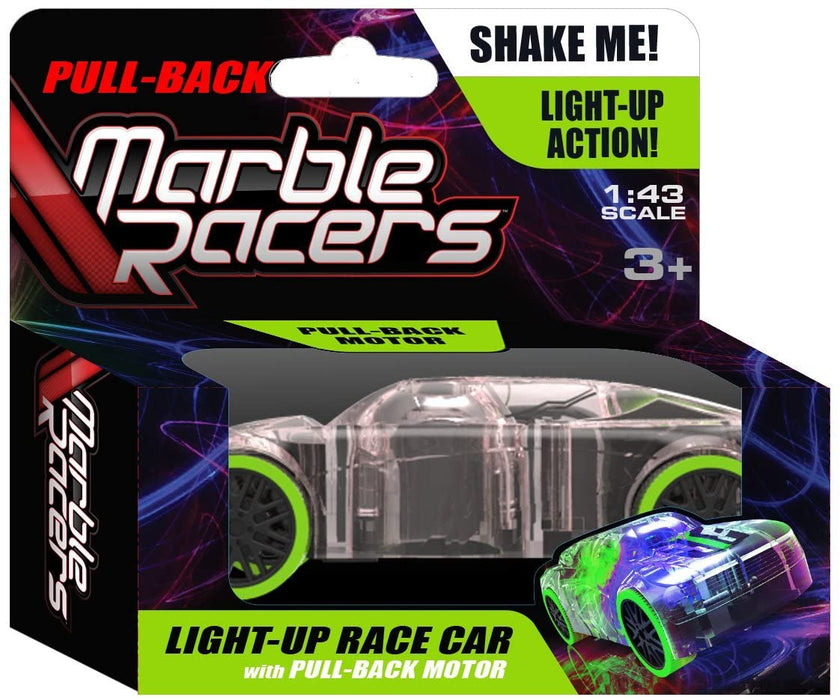 Skullduggery Marble Racer Pull Back Car | Green