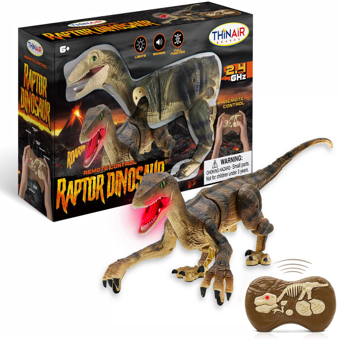 Thin Air Brands Remote Control Raptor Dinosaur