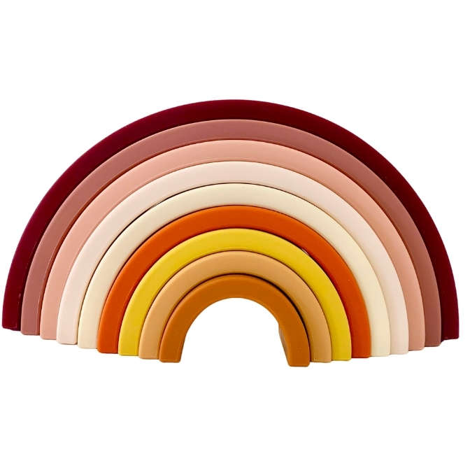 Sugar + Maple Silicone Stacking Rainbow | Neutral