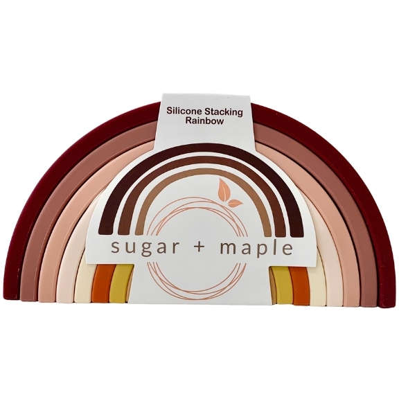 Sugar + Maple Silicone Stacking Rainbow | Neutral