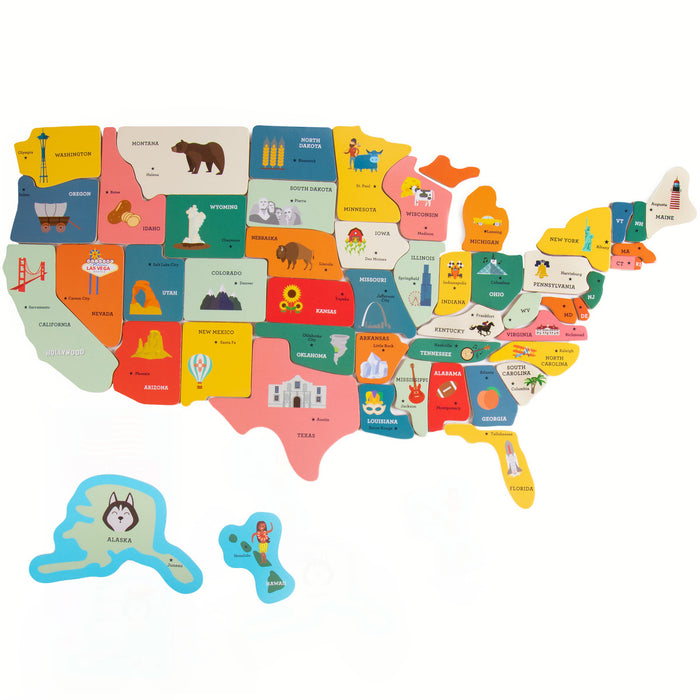Brybelly Magnetic Fifty-Nifty States Puzzle