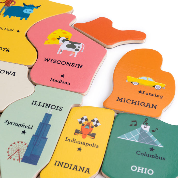 Brybelly Magnetic Fifty-Nifty States Puzzle