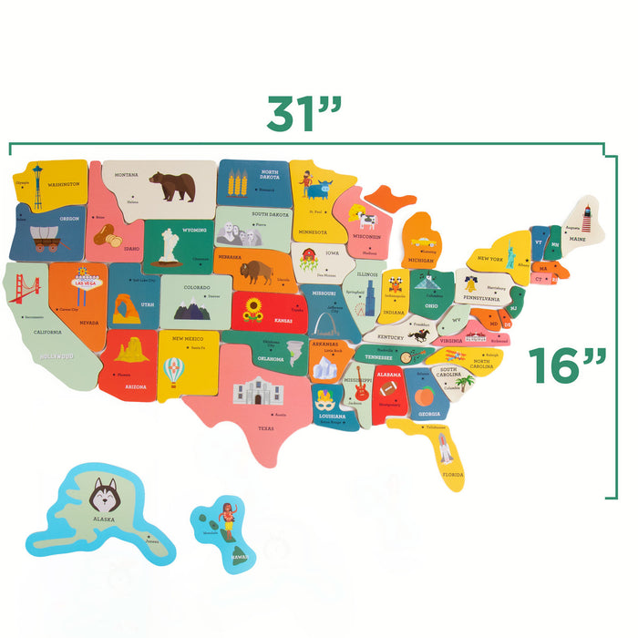 Brybelly Magnetic Fifty-Nifty States Puzzle