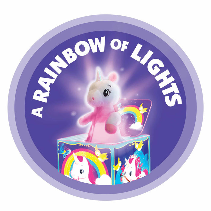 Schylling Unicorn Pop-n-Glow Jack in the Box