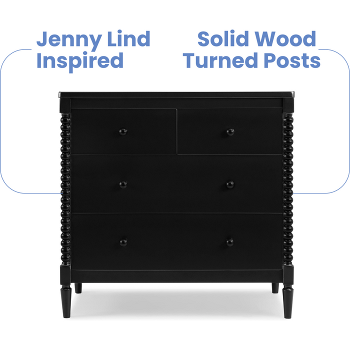 Delta Children Saint 4-Drawer Dresser With Changing Top - Cullen's Babyland & Playland