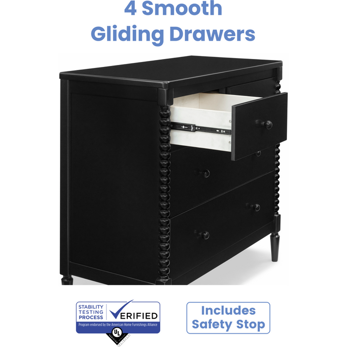 Delta Children Saint 4-Drawer Dresser With Changing Top - Cullen's Babyland & Playland