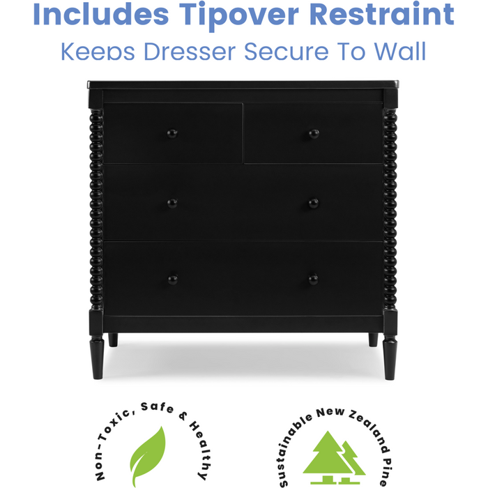 Delta Children Saint 4-Drawer Dresser With Changing Top - Cullen's Babyland & Playland