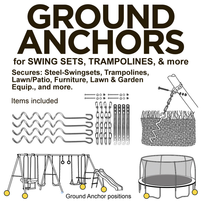 XDP Recreation Auger Ground Anchor for Swing Sets