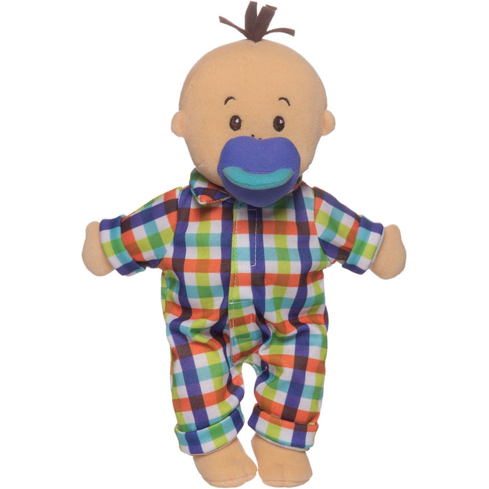 Manhattan Toy Wee Baby Fella Peach with Brown Hair