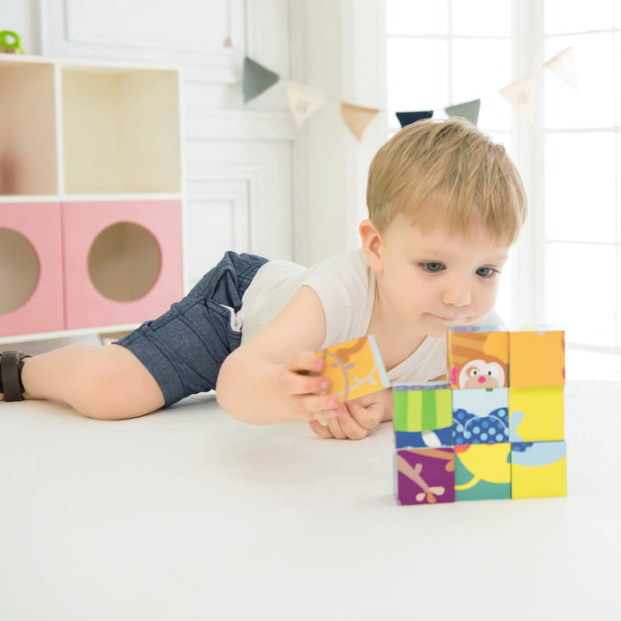 Classic World Toys Wild Animal Blocks Puzzle