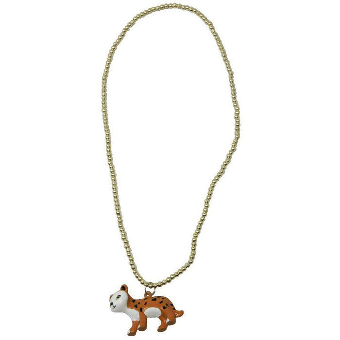 Pink Poppy Leopard Ball Chain Necklace - Cullen's Babyland & Playland