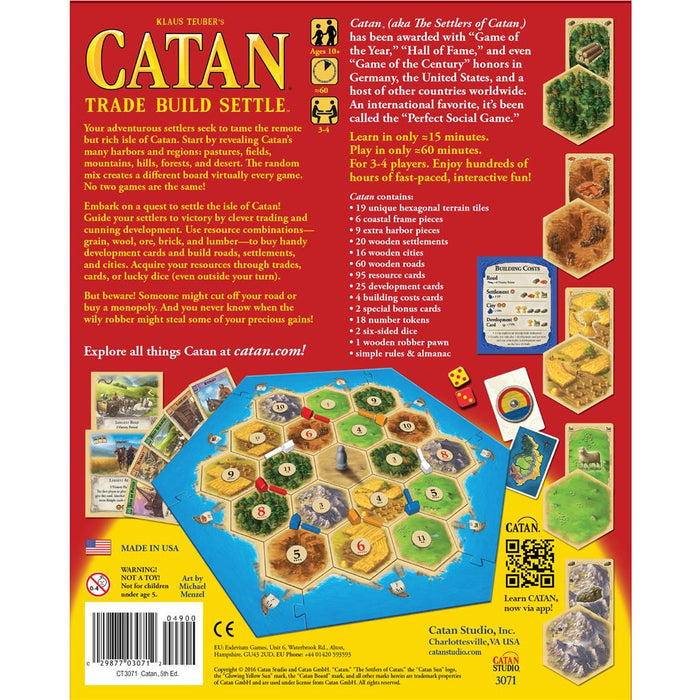 Asmodee Catan Game: Trade, Build, Settle