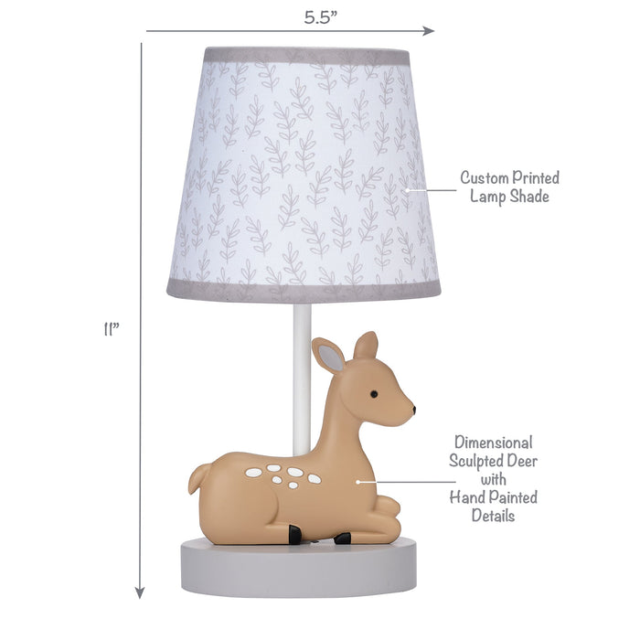 Lambs & Ivy Deer Park Lamp with Shade & Bulb