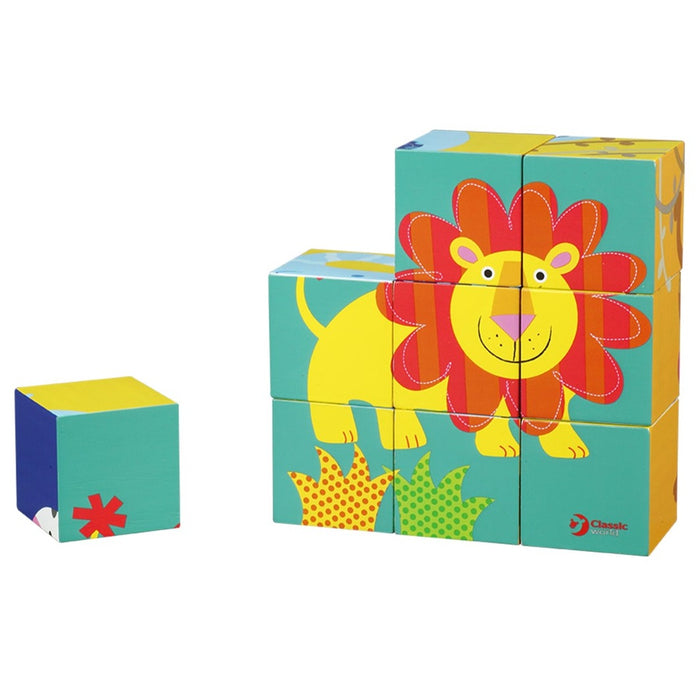 Classic World Toys Wild Animal Blocks Puzzle