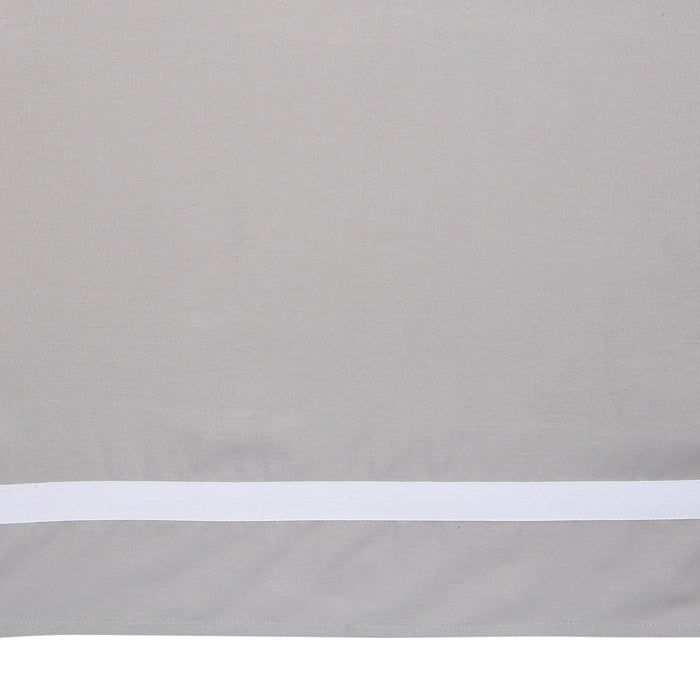 Lambs & Ivy Signature Gray Linen Crib Skirt
