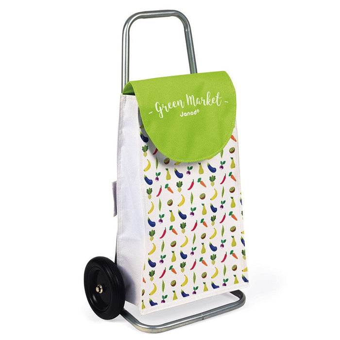 Janod Green Market Wood Shopping Cart