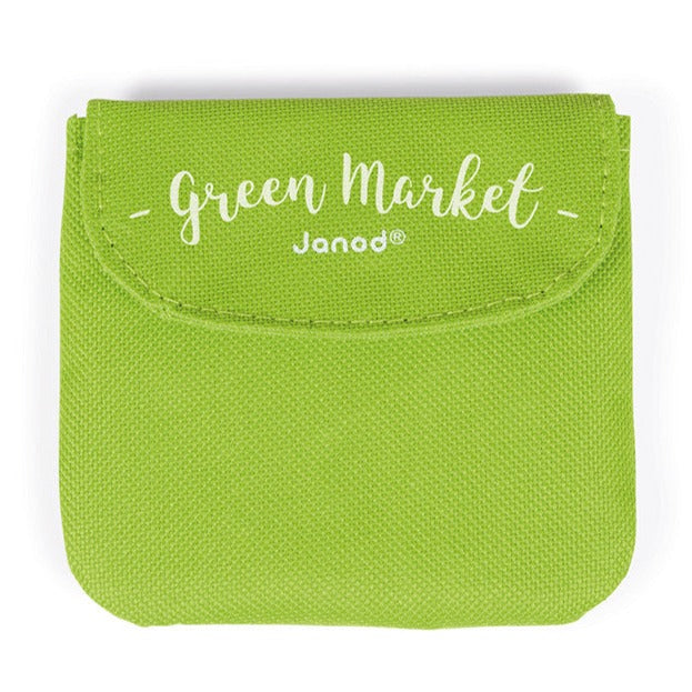 Janod Green Market Wood Shopping Cart
