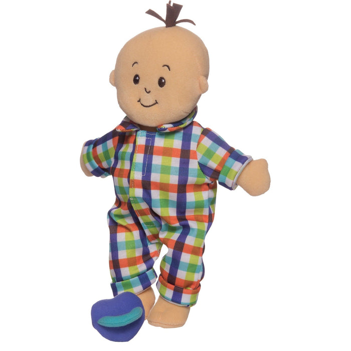 Manhattan Toy Wee Baby Fella Peach with Brown Hair