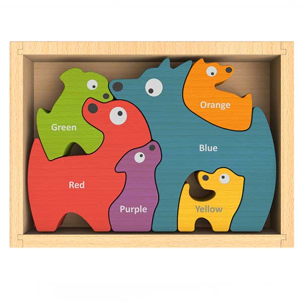 Begin Again Dog Family Color Puzzle