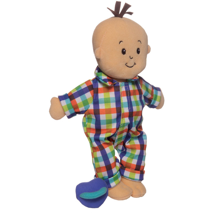 Manhattan Toy Wee Baby Fella Peach with Brown Hair