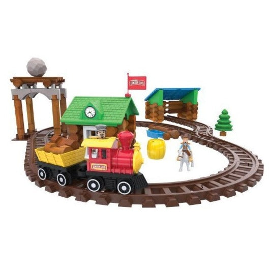 Kroeger Lincoln Logs Sawmill Train Express 101 pcs