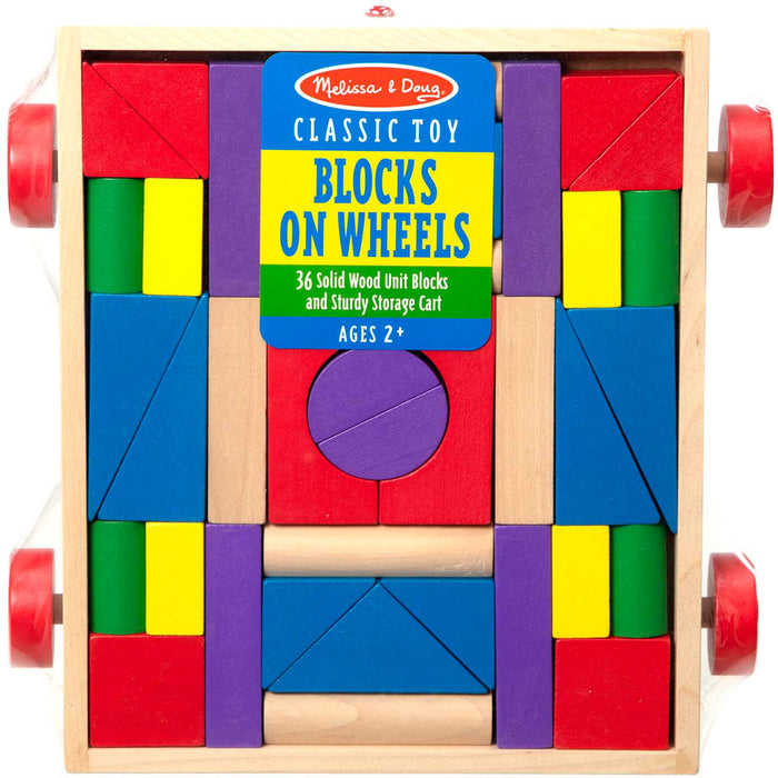 Melissa & Doug Unit Blocks on Wheels