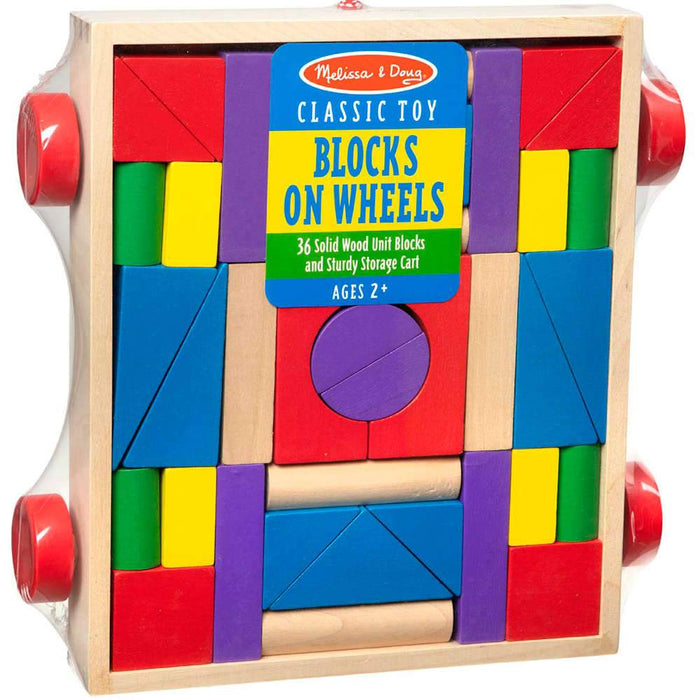 Melissa & Doug Unit Blocks on Wheels