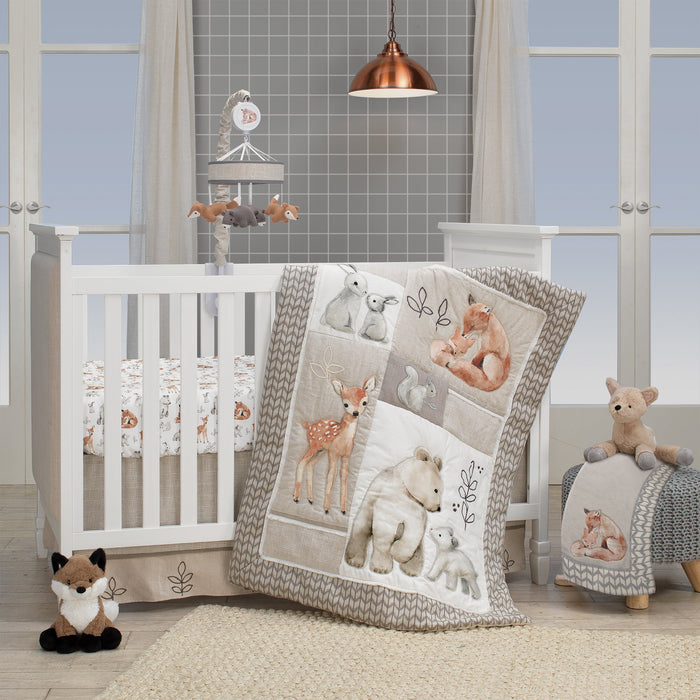 Lambs & Ivy Painted Forest Cotton Fitted Crib Sheet