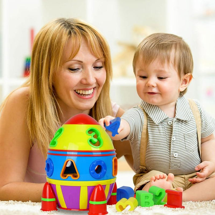 The Learning Journey Rocket Shape Sorter