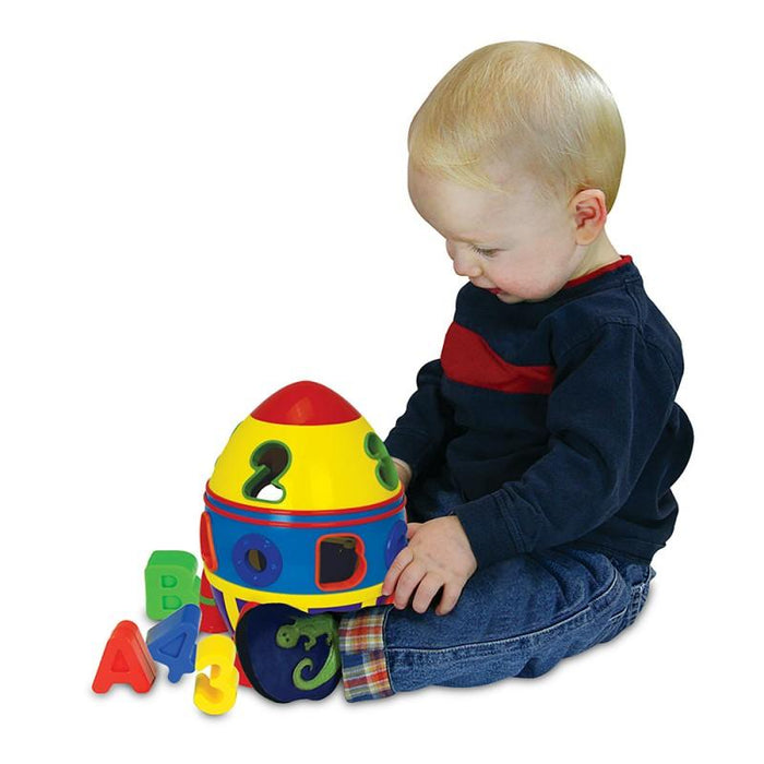 The Learning Journey Rocket Shape Sorter