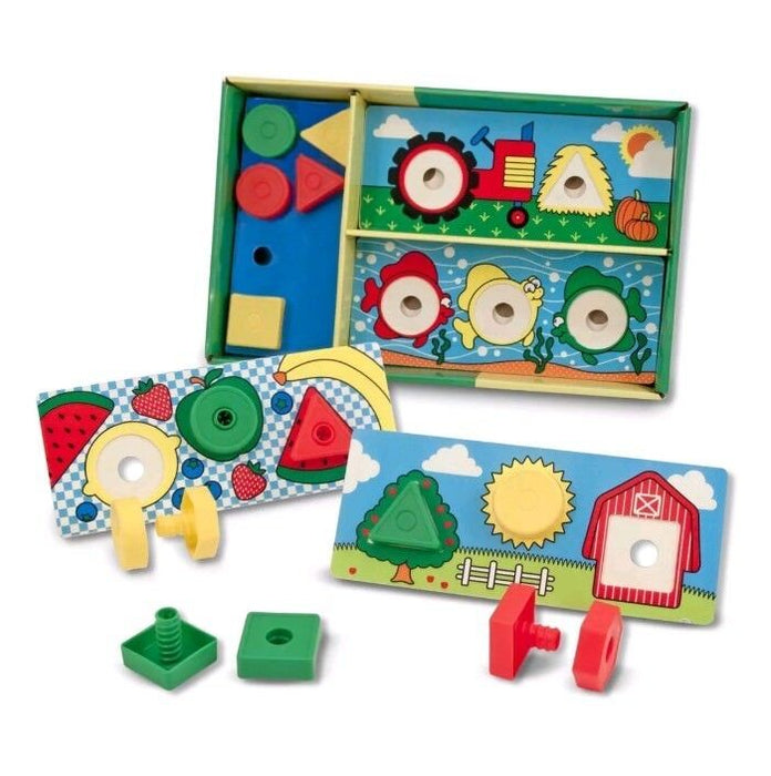Melissa & Doug Sort! Match! Attach! Nuts & Bolts Boards