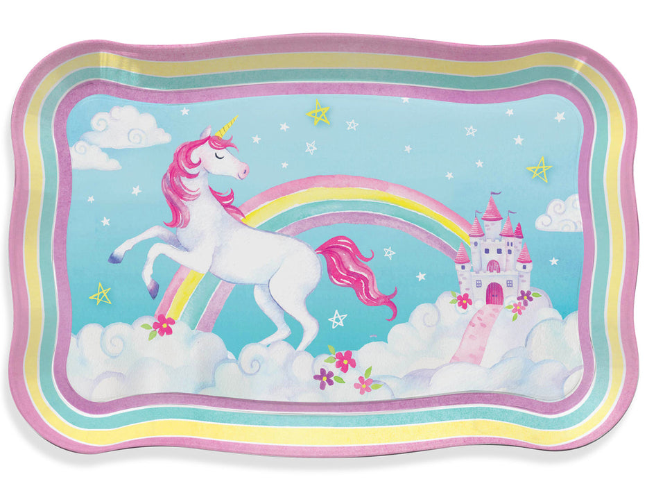 Jewelkeeper 15pc. Rainbow Unicorn Tin Tea Set