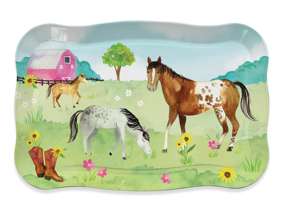 Jewelkeeper 15pc. Horse Tin Tea Set