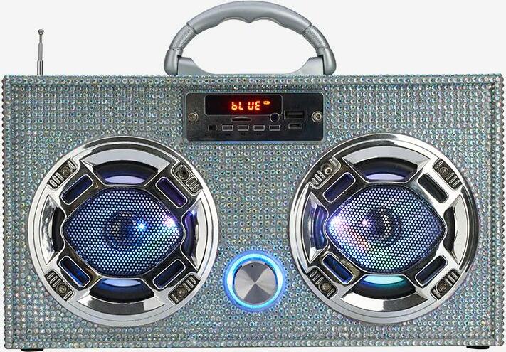 Wireless Express Iridescent Bling Boom Box