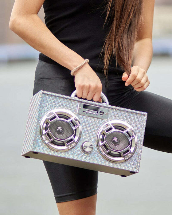 Wireless Express Iridescent Bling Boom Box