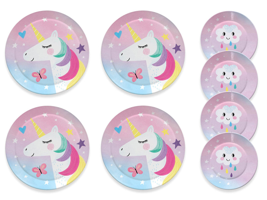 Jewelkeeper 15pc. Cotton Candy Unicorn Tin Tea Set