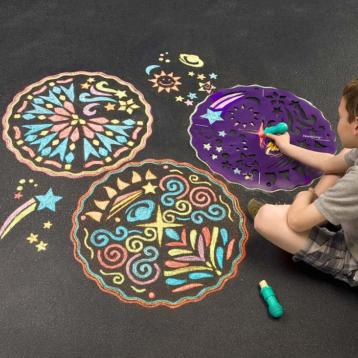 Hearthsong Mandala Chalkscapes Sidewalk Stencils