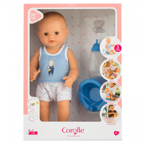 Corolle Paul Drink-and-Wet Bath Baby