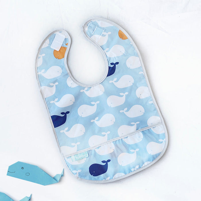 Kushies Cleanbib | Blue Whales