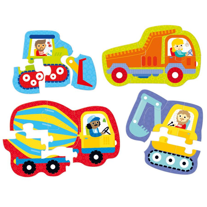 Banana Panda Hands at Play Construction Vehicles